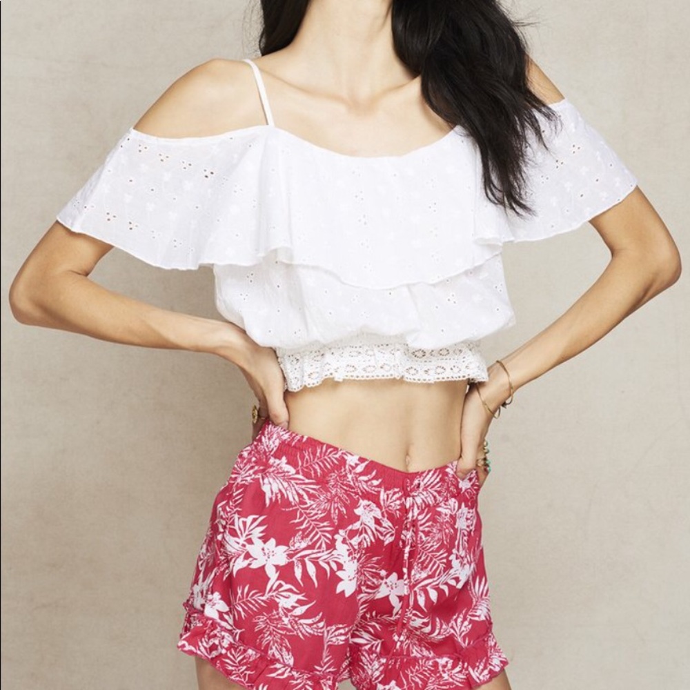 Vagamundo Lola Eyelet Crop Top XS - Picture 8 of 8
